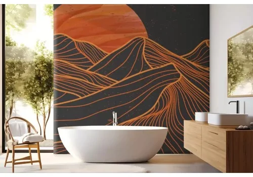 Carta da parati montagne del deserto