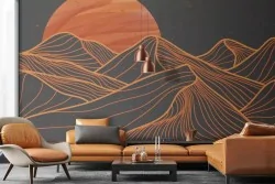 Scalda il tuo ambiente con carta parati montagne desertiche