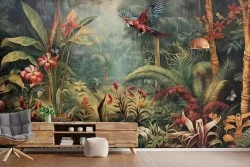 Crea un'oasi tropicale con la nostra carta da parati giungla