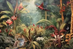 Immergiti nella natura della giungla con decorazioni tropicali