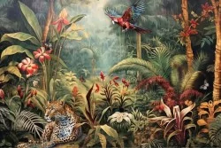 Immergiti nella natura della giungla con decorazioni tropicali