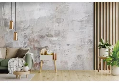 Carta da parati effetto cemento grezzo