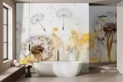 Eleganza artistica con carta da parati delicata