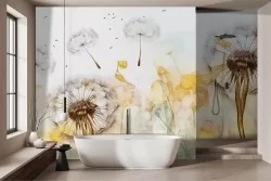 Eleganza artistica con carta da parati delicata