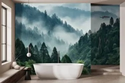 Decorazioni murali naturali boschive