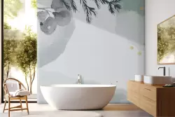 Eleganza artistica con carta da parati astratta delicata ed elegante