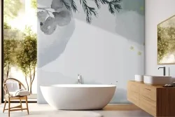 Eleganza artistica con carta da parati astratta delicata ed elegante