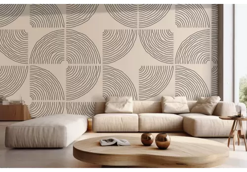 Carta da parati pattern geometrico vintage