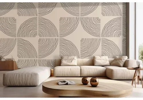 Carta da parati geometrico vintage