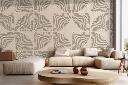 Carta da parati pattern geometrico vintage