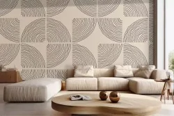 Carta da parati pattern geometrico vintage