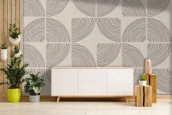 Design geometrico moderno per il soggiorno