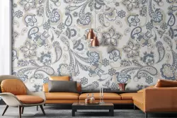 Carta da parati vintage ideale per un soggiorno dal sapore vintage