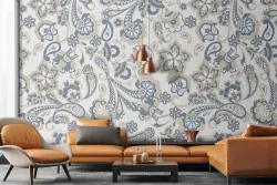 Carta da parati vintage ideale per un soggiorno dal sapore vintage