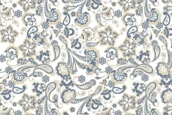 Trasforma le tue pareti con fiori blu e beige