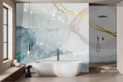 Pareti che raccontano storie d'arte ad acquerello