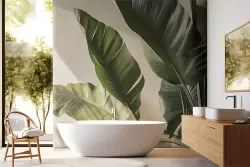 Trasforma il tuo spazio con decorazioni foglie tropicali verdi