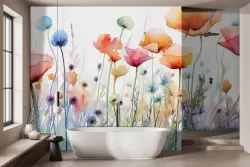 Porta la natura in casa con questa carta da parati floreale