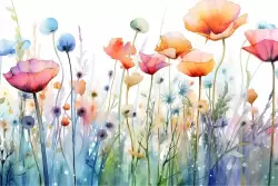 Crea un'atmosfera primaverile tutto l'anno con decorazioni floreali per pareti