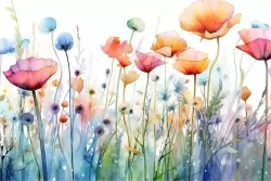 Crea un'atmosfera primaverile tutto l'anno con decorazioni floreali per pareti