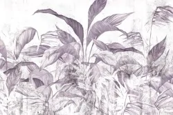 Carta da parati vintage viola per un tocco raffinato