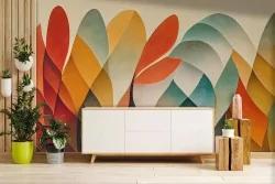 Carta da parati per un ambiente caldo e accogliente