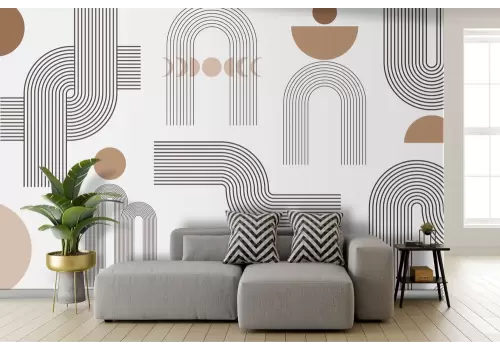 Carta da parati motivo geometrico vintage