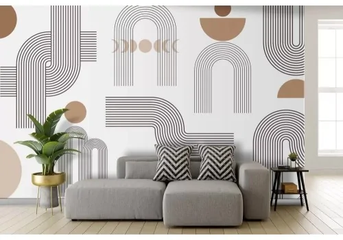 Carta da parati motivo geometrico vintage