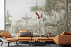 Decorazioni pittoriche per il soggiorno