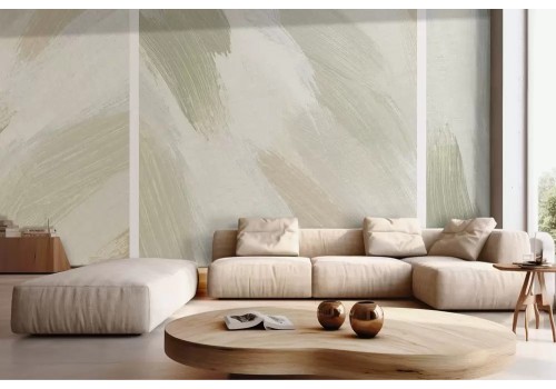 Carta da parati pennellate colori tenui e delicati