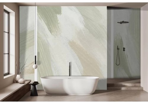 Carta da parati pennellate colori tenui e delicati 2