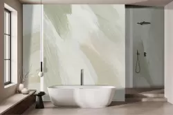 Eleganza naturale per le pareti del tuo bagno
