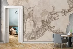 Animal Wallpaper Concrete Plaster Nature