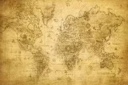 Esplora il mondo con una mappa antica
