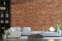 Carta da parati texture di mattoni dallo stile industriale