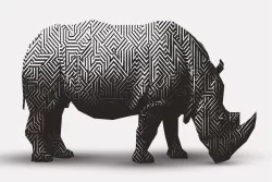 Carta da Parati Design e Stili Flora e Fauna animali Geometrica Natura Righe e Onde