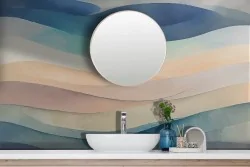 Carta parati per una bagno rilassante