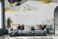 Carta da parati perfetta per un soggiorno dal design moderno