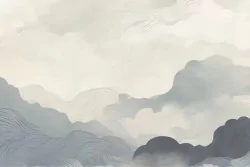 Design sofisticato con carta parati effetto tela canvas