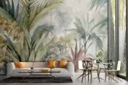 Atmosfera esotica e rilassante in stile acquerello