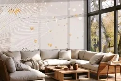 Carta da parati stilizzata astratta