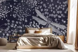 Carta da parati libellule notturne