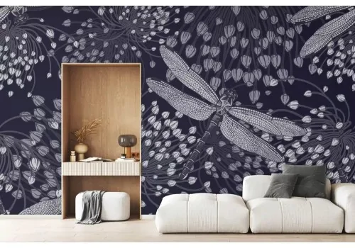 Carta da parati libellule notturne 2