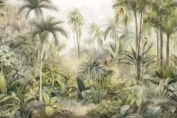 Immergiti nella tranquillità di una giungla nebbiosa