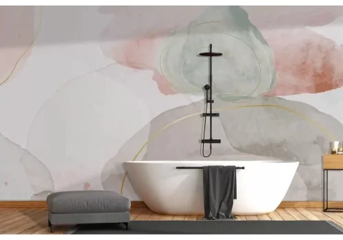 Carta da parati sfumature astratte pastello 2