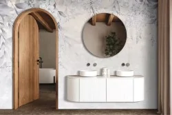 Carta da parati in fibra di vetro per il bagno