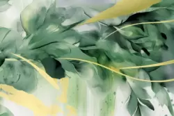 Foglie verdi astratte per un tocco naturale e moderno