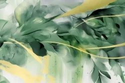 Foglie verdi astratte per un tocco naturale e moderno