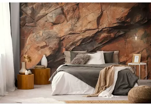 Carta da parati superficie di roccia rossa 2