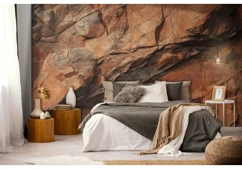 Carta da parati superficie di roccia rossa 2